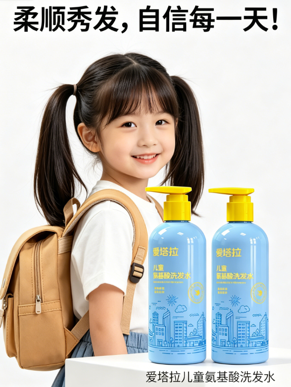 小孩头发干枯毛躁爱打结选哪款儿童洗发水护理好？2026权威榜发布，抚平毛躁
